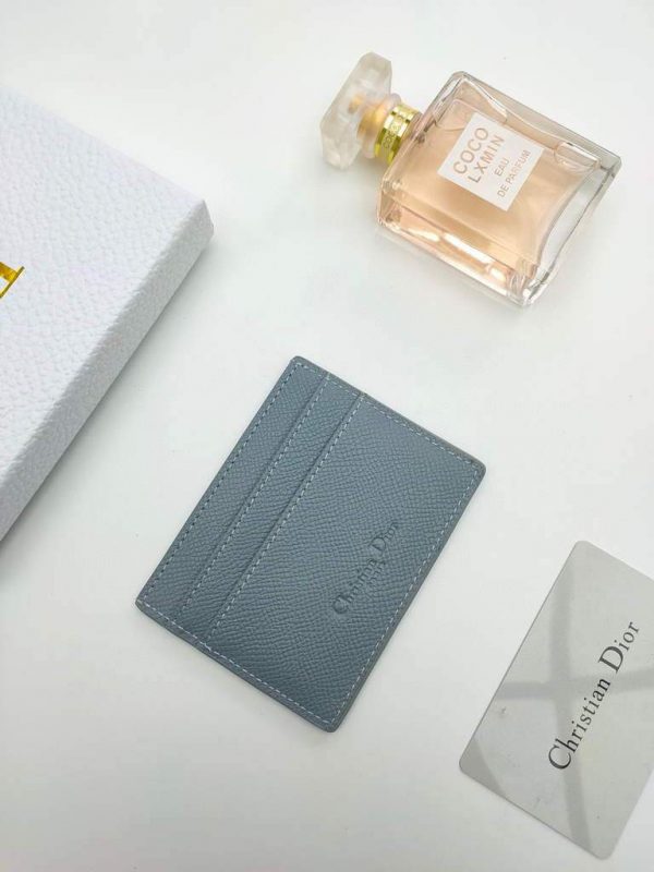 Dior S2098 Wallet 30 Montaigne card holder M928 Light Blue Grained Calfskin | Dior S2098 Wallet M928 30 montaigne card holder 37