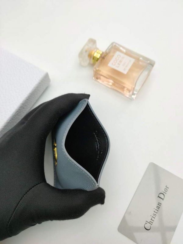 Dior S2098 Wallet 30 Montaigne card holder M928 Light Blue Grained Calfskin | Dior S2098 Wallet M928 30 montaigne card holder 39