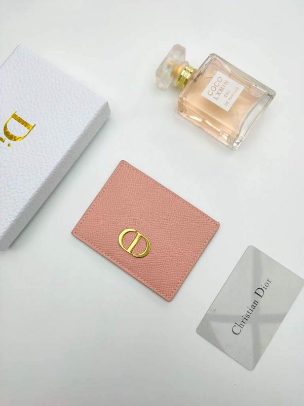 Dior S2098 Wallet 30 Montaigne card holder M928 Pink Grained Calfskin | Dior S2098 Wallet M928 30 montaigne card holder 41