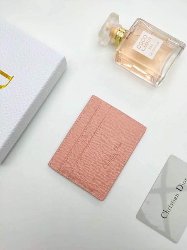Dior S2098 Wallet 30 Montaigne card holder M928 Pink Grained Calfskin | Dior S2098 Wallet M928 30 montaigne card holder 42