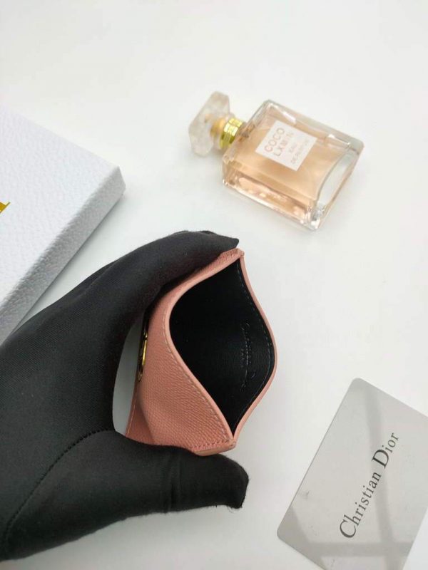 Dior S2098 Wallet 30 Montaigne card holder M928 Pink Grained Calfskin | Dior S2098 Wallet M928 30 montaigne card holder 44