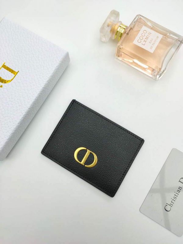 Dior S2098 Wallet 30 Montaigne card holder M928 Black Grained Calfskin | Dior S2098 Wallet M928 30 montaigne card holder 51