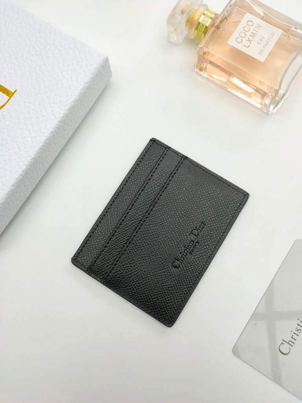 Dior S2098 Wallet 30 Montaigne card holder M928 Black Grained Calfskin | Dior S2098 Wallet M928 30 montaigne card holder 52
