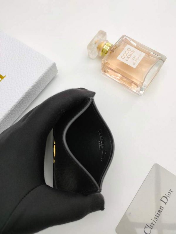 Dior S2098 Wallet 30 Montaigne card holder M928 Black Grained Calfskin | Dior S2098 Wallet M928 30 montaigne card holder 54