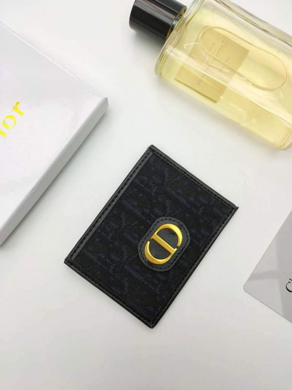 Dior S2098 Wallet 30 Montaigne card holder M928 Black | Dior S2098 Wallet M928 30 montaigne card holder black 2