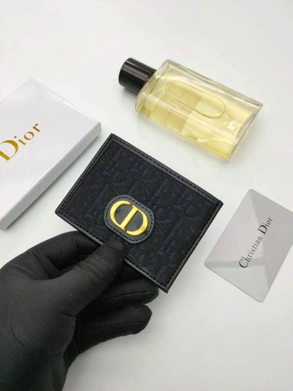 Dior S2098 Wallet 30 Montaigne card holder M928 Black | Dior S2098 Wallet M928 30 montaigne card holder black 4