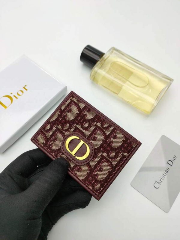 Dior S2098 Wallet 30 Montaigne card holder M928 Wine Red | Dior S2098 Wallet M928 30 montaigne card holder wine red 4