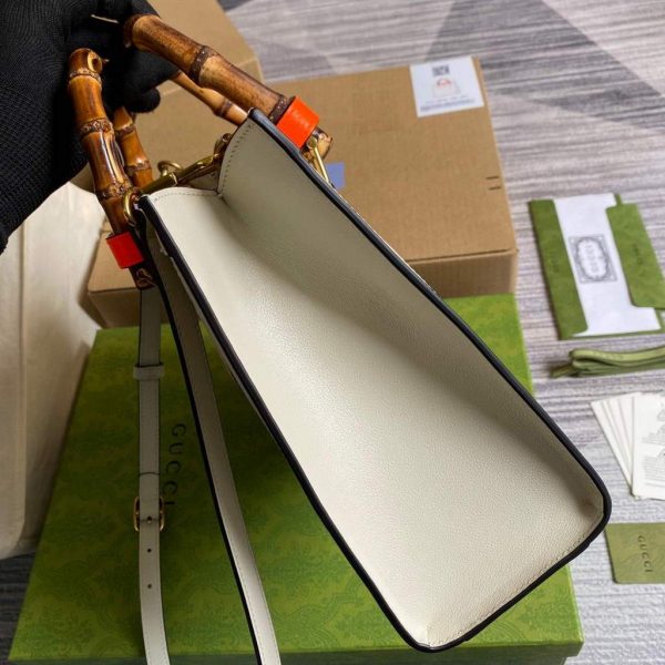 Gucci Diana small tote bag top handle bag 660195 White | Gucci 660195 Gucci Diana small tote Shoulder bag beige 4