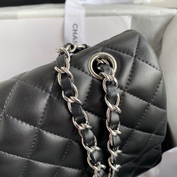 Chanel A01112 CF Quilted Classic Flap Bag in Grainy Lambskin Black | chanel a01112 cf quilted classic flap bag in grainy lambskin black 51