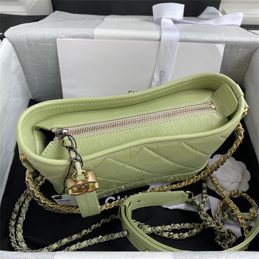 Chanel A91810 Gabrielle Small Hobo Bag Dark green | chanel a91810 gabrielle small hobo bag dark green 4