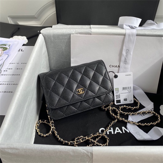 Chanel AP1649 Mini Wallet on Chain Grained Calfskin Black | chanel ap1649 mini wallet on chain grained calfskin black 10