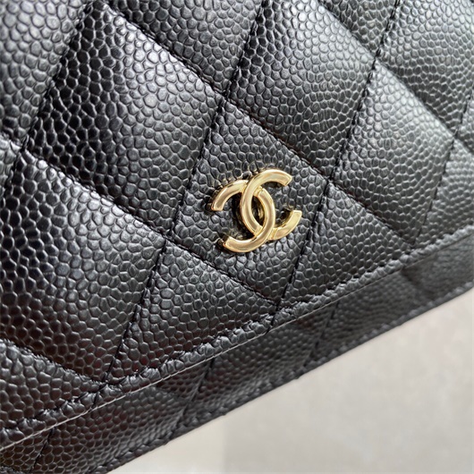 Chanel AP1649 Mini Wallet on Chain Grained Calfskin Black | chanel ap1649 mini wallet on chain grained calfskin black 12