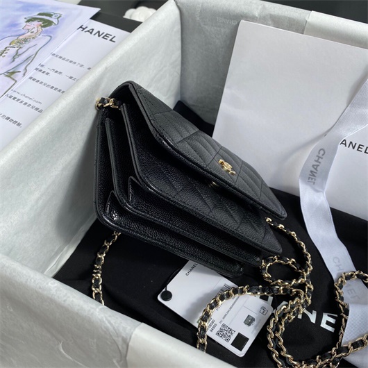 Chanel AP1649 Mini Wallet on Chain Grained Calfskin Black | chanel ap1649 mini wallet on chain grained calfskin black 14