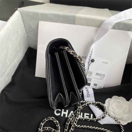 Chanel AP1649 Mini Wallet on Chain Grained Calfskin Black | chanel ap1649 mini wallet on chain grained calfskin black 4