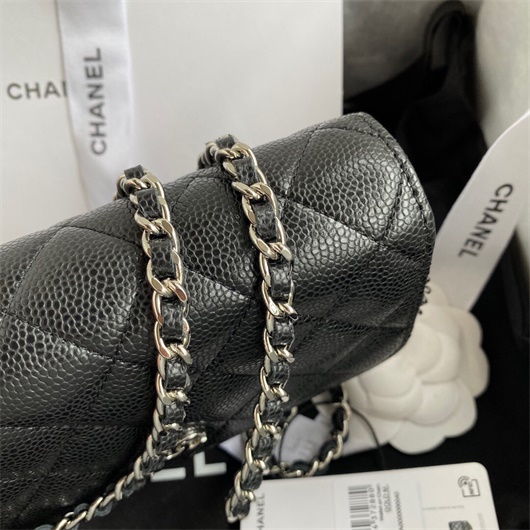 Chanel AP1649 Mini Wallet on Chain Grained Calfskin Black | chanel ap1649 mini wallet on chain grained calfskin black 5