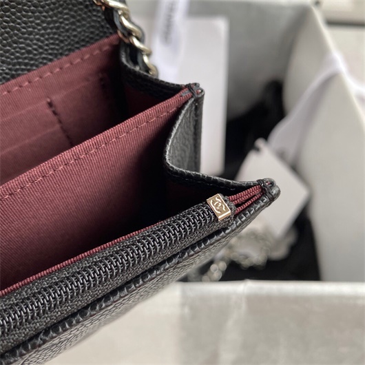 Chanel AP1649 Mini Wallet on Chain Grained Calfskin Black | chanel ap1649 mini wallet on chain grained calfskin black 7