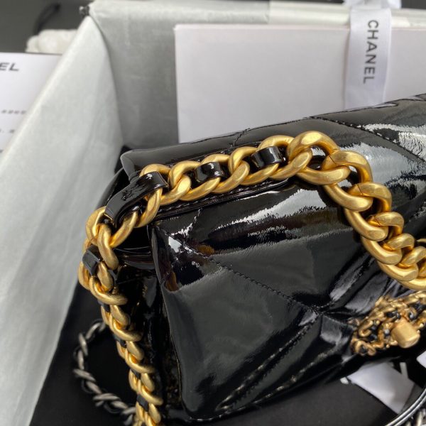 Chanel AS1160 Chanel 19 Flap B02511 N6512 Lambskin Bag Black | chanel as1160 chanel 19 flap b02511 n6512 lambskin bag black 4