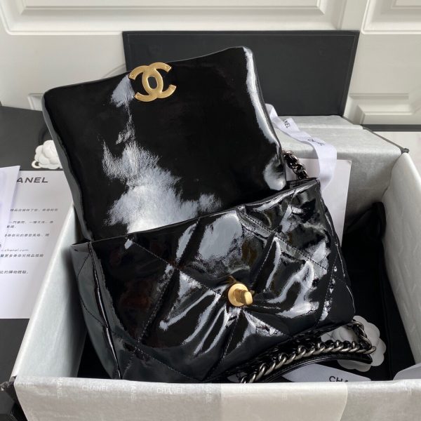 Chanel AS1160 Chanel 19 Flap B02511 N6512 Lambskin Bag Black | chanel as1160 chanel 19 flap b02511 n6512 lambskin bag black 9