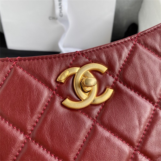Chanel AS2213 Shopping Bag Calfskin Wine Red | chanel as2213 shopping bag calfskin wine red 5