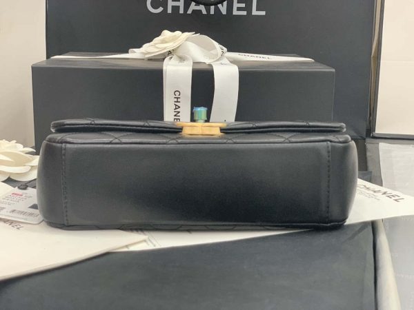 Chanel AS2388 Chanel Flap Bag Shiny Lambskin Gold Black | chanel as2388 chanel flap bag shiny lambskin gold black 7