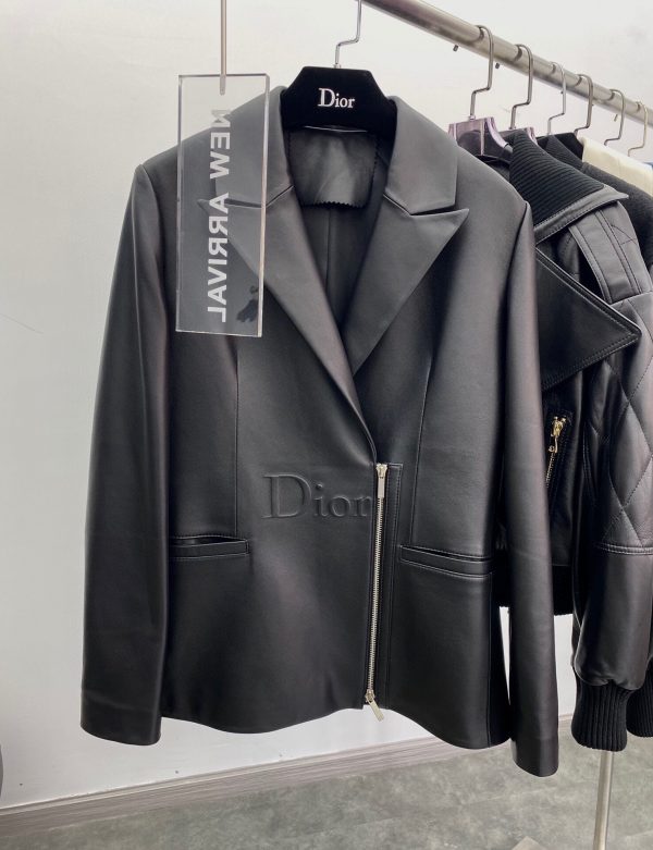 Dior 125V43 Women's Cropped Jacket 38116 Black Lambskin | dior 125v43 womens cropped jacket 38116 black lambskin 0