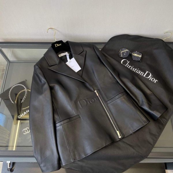 Dior 125V43 Women's Cropped Jacket 38116 Black Lambskin | dior 125v43 womens cropped jacket 38116 black lambskin 5