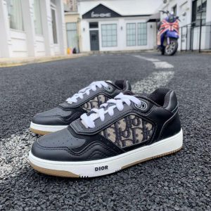 Dior 3SN272 B27 Low Top Sneaker Black Smooth Calfskin - Voguebags