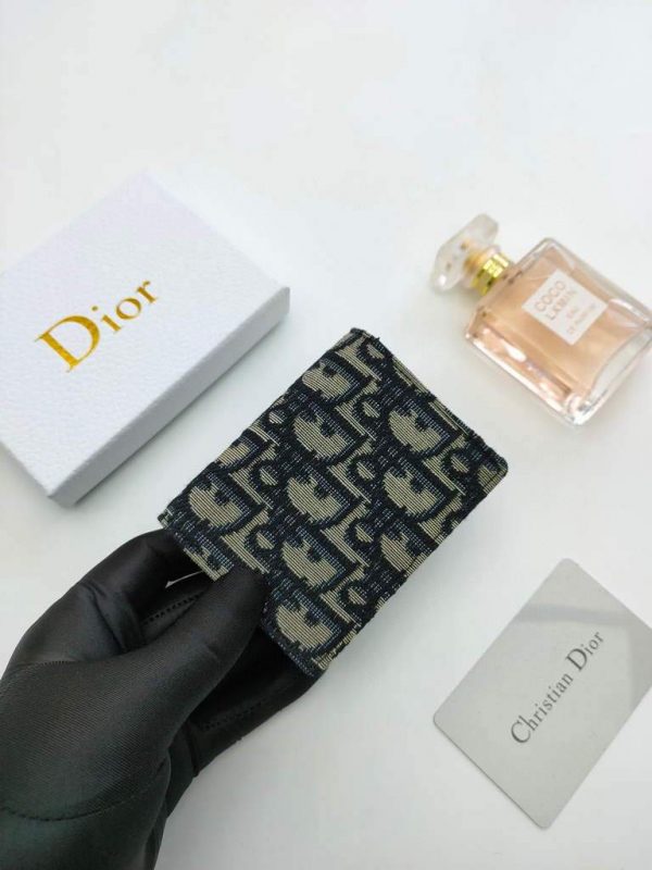 Dior Dior Wallet Mini Lady Blue S0178 Dior Oblique Jacquard Blue | dior dior wallet mini lady blue s0178 dior oblique jacquard blue 25