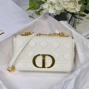 Dior M9241 Dior Small Dior Caro Bag White - luxibagsmall