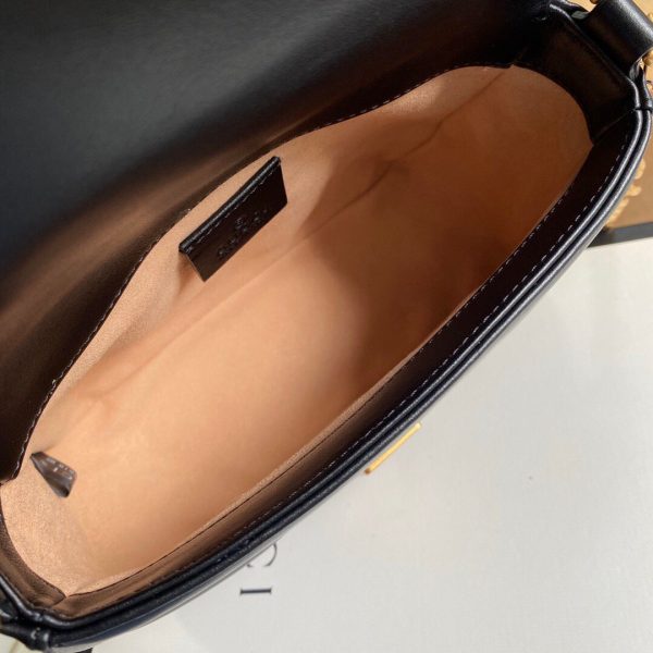 Gucci ‎547260 GG Marmont Mini Top Handle Bag Black - luxibagsmall