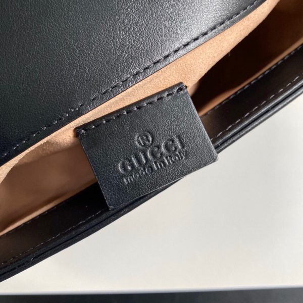 Gucci ‎547260 GG Marmont Mini Top Handle Bag Black - luxibagsmall