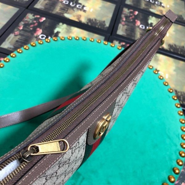 Gucci ‎598125 Ophidia GG Small Shoulder Bag Brown - Voguebags
