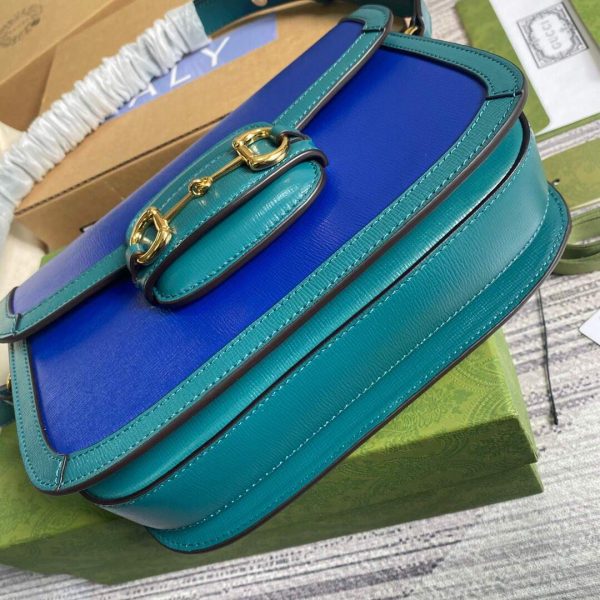 Gucci ‎602204 Gucci Horsebit 1955 Small Shoulder Bag Blue | gucci 602204 gucci horsebit 1955 small shoulder bag 16