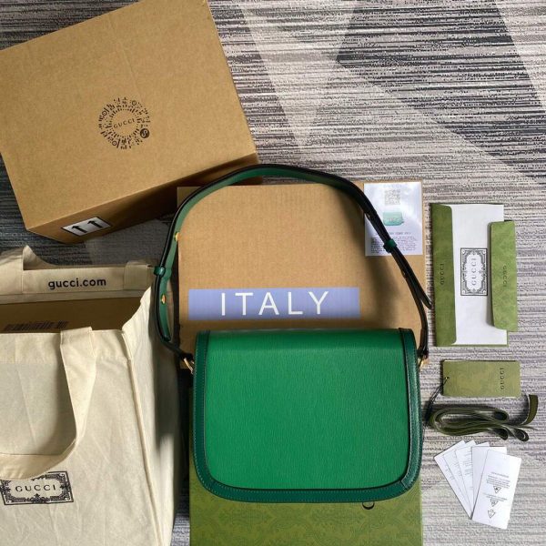 Gucci ‎602204 Gucci Horsebit 1955 Small Shoulder Bag Green | gucci 602204 gucci horsebit 1955 small shoulder bag 2