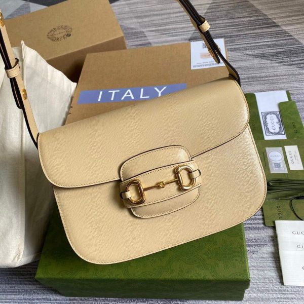 Gucci ‎602204 Gucci Horsebit 1955 Small Shoulder Bag Beige | gucci 602204 gucci horsebit 1955 small shoulder bag 24