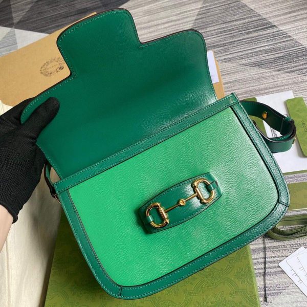 Gucci ‎602204 Gucci Horsebit 1955 Small Shoulder Bag Green | gucci 602204 gucci horsebit 1955 small shoulder bag 7
