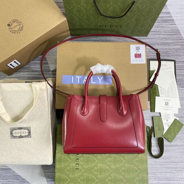 Gucci 649016 Gucci Jackie 1961 Medium Tote Bag Red | gucci 649016 gucci jackie 1961 medium tote bag 29
