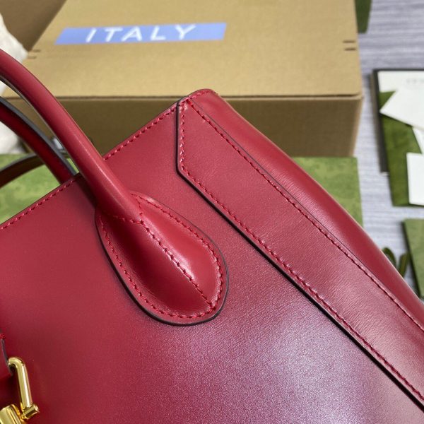 Gucci 649016 Gucci Jackie 1961 Medium Tote Bag Red | gucci 649016 gucci jackie 1961 medium tote bag 34