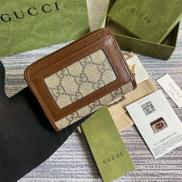 Gucci ‎‎658549 Gucci Horsebit 1955 Card Case Brown | gucci 658549 gucci horsebit 1955 card case 1
