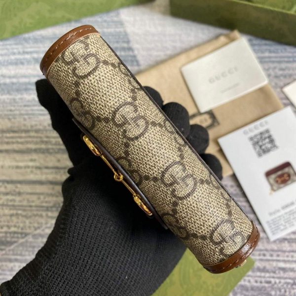 Gucci ‎‎658549 Gucci Horsebit 1955 Card Case Brown | gucci 658549 gucci horsebit 1955 card case 5