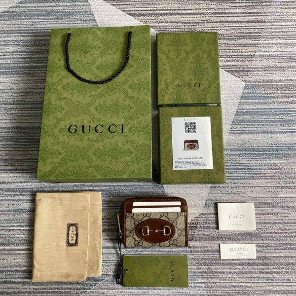 Gucci ‎‎658549 Gucci Horsebit 1955 Card Case Brown | gucci 658549 gucci horsebit 1955 card case 8