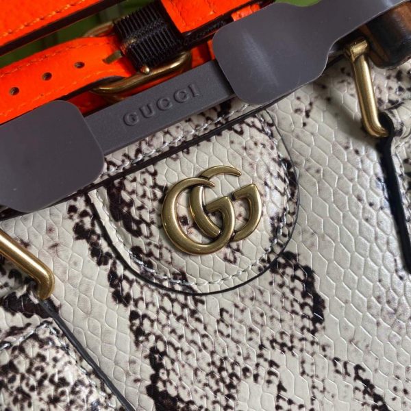 Gucci Diana Mini tote bag top handle bag Gucci ‎655661 Grey | gucci diana mini tote bag top handle bag gucci 655661 grey 4