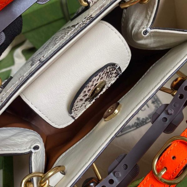 Gucci Diana Mini tote bag top handle bag Gucci ‎655661 Grey | gucci diana mini tote bag top handle bag gucci 655661 grey 6