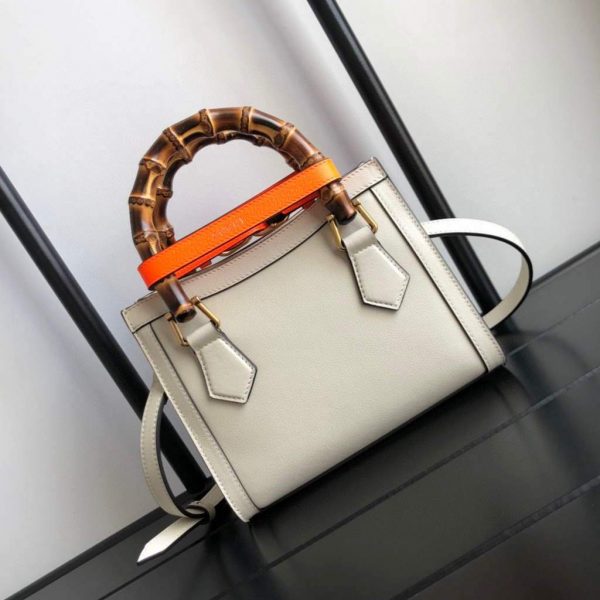 Gucci Diana Mini tote bag top handle bag Gucci ‎655661 White | gucci diana mini tote bag top handle bag gucci 655661 white 3