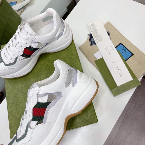 Gucci Women Men's Rhyton Sneaker 657977 White | gucci women mens rhyton sneaker 657977 white 5