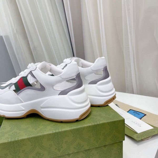 Gucci Women Men's Rhyton Sneaker 657977 White | gucci women mens rhyton sneaker 657977 white 7