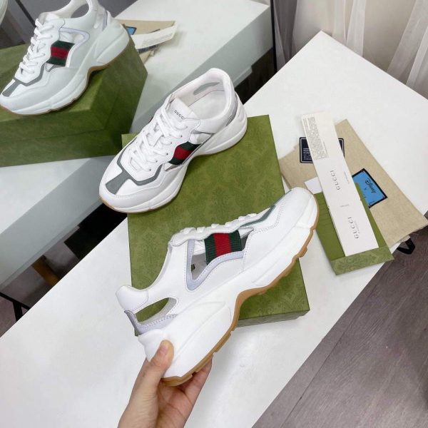 Gucci Women Men's Rhyton Sneaker 657977 White | gucci women mens rhyton sneaker 657977 white 8