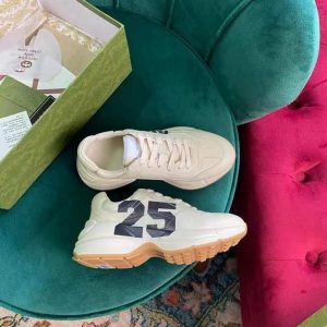 Gucci Women's Rhyton sneaker with '25' 663340 White