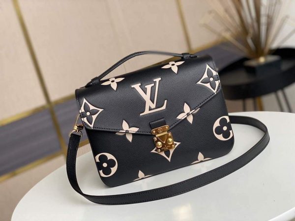LV M45773 Louis Vuitton M45596 Pochette Metis Bag Black | lv m45773 louis vuitton M45596 pochette metis bag cream and rose pink 2