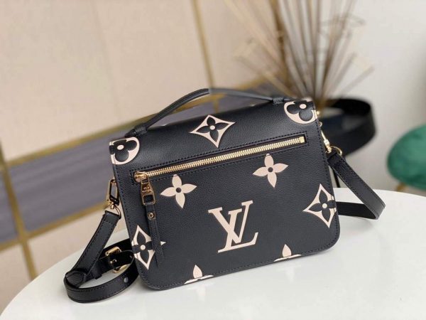 LV M45773 Louis Vuitton M45596 Pochette Metis Bag Black | lv m45773 louis vuitton M45596 pochette metis bag cream and rose pink 4